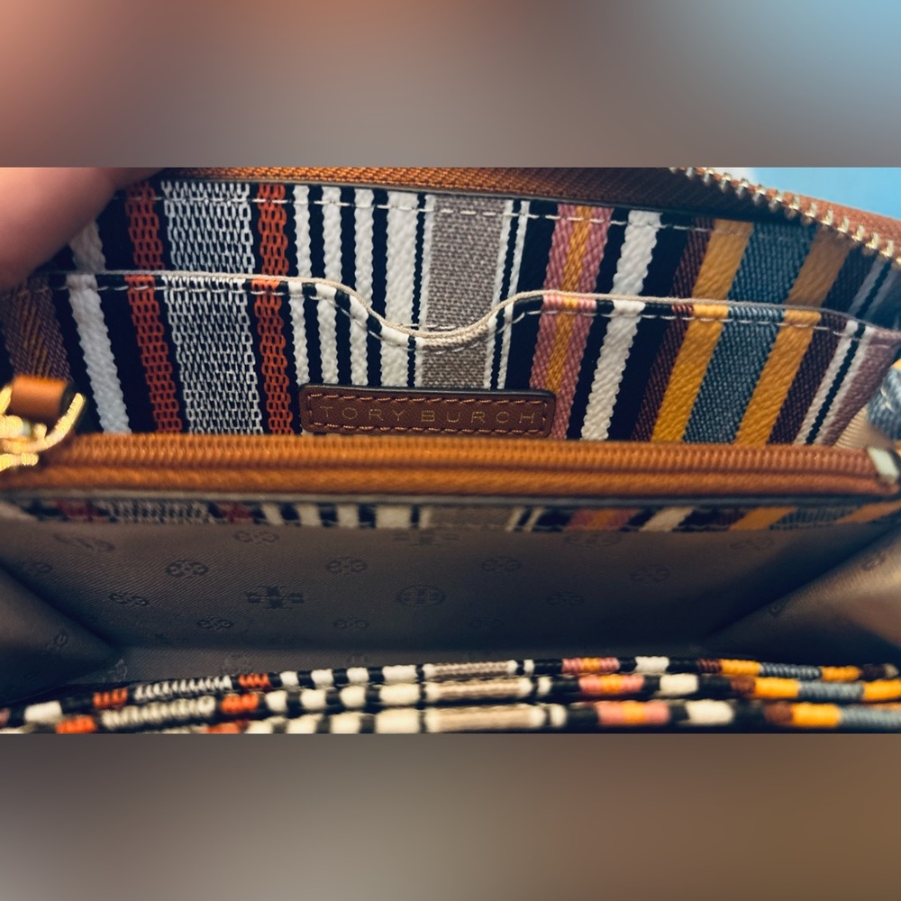 Tory Burch NWOT Multicolor Striped Wallet - Picture 6 of 7